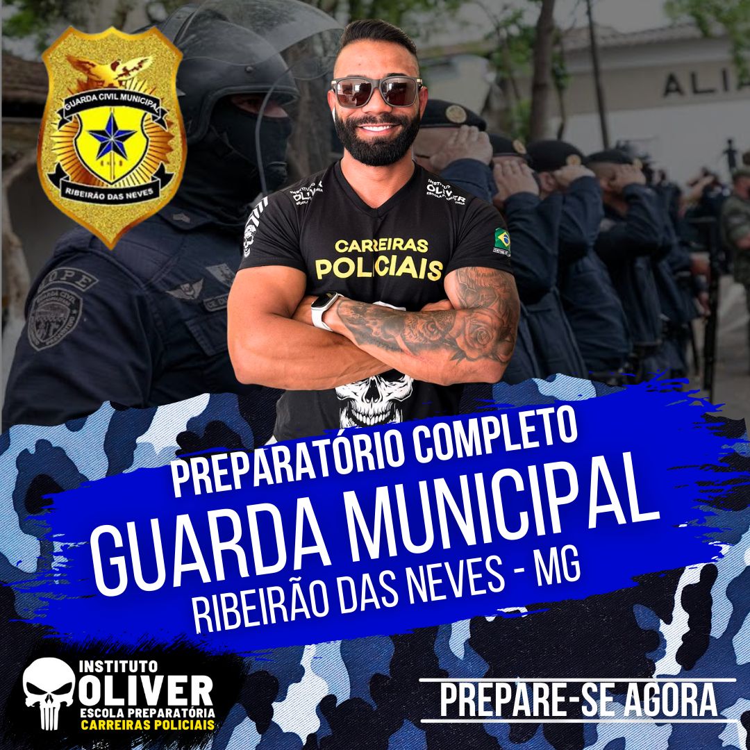 Imagem de capa para o Curso online 👮‍♂️ Preparatório Completo GUARDA MUNICIPAL de Ribeirão das Neves MG 👮‍♂️ GCM - Instituto Óliver