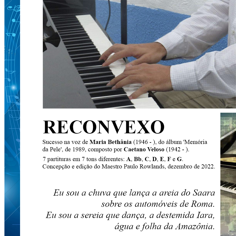 Imagem de capa para o Ebook PARTITURA de RECONVEXO