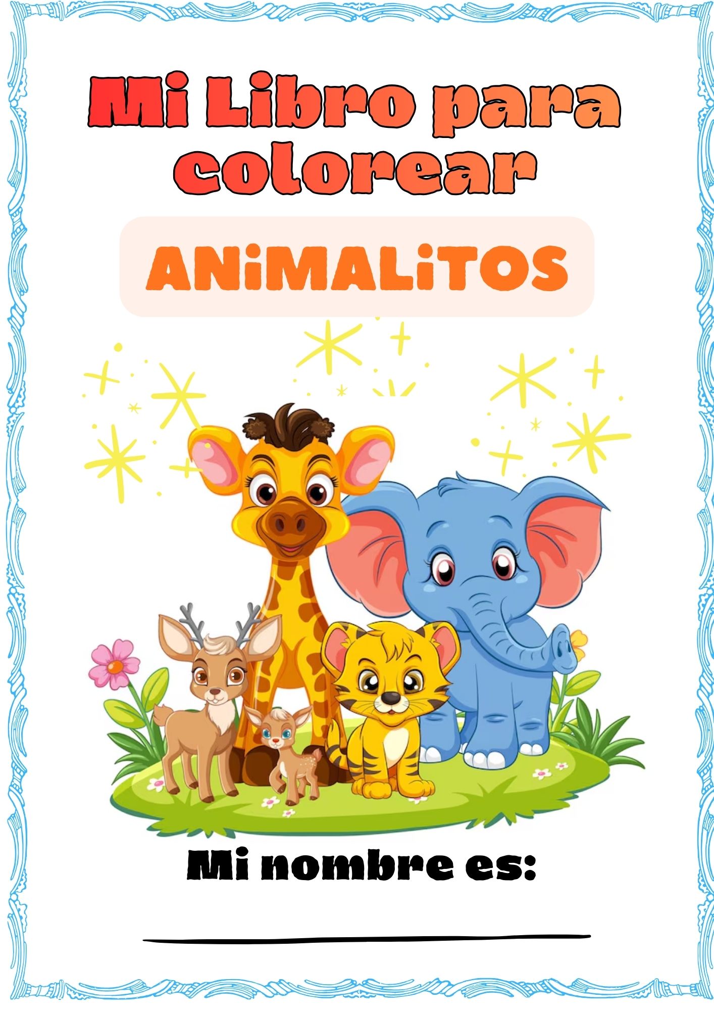 Descubre el Mundo Animal: Libro de Colorear para Pequeños Artistas ...