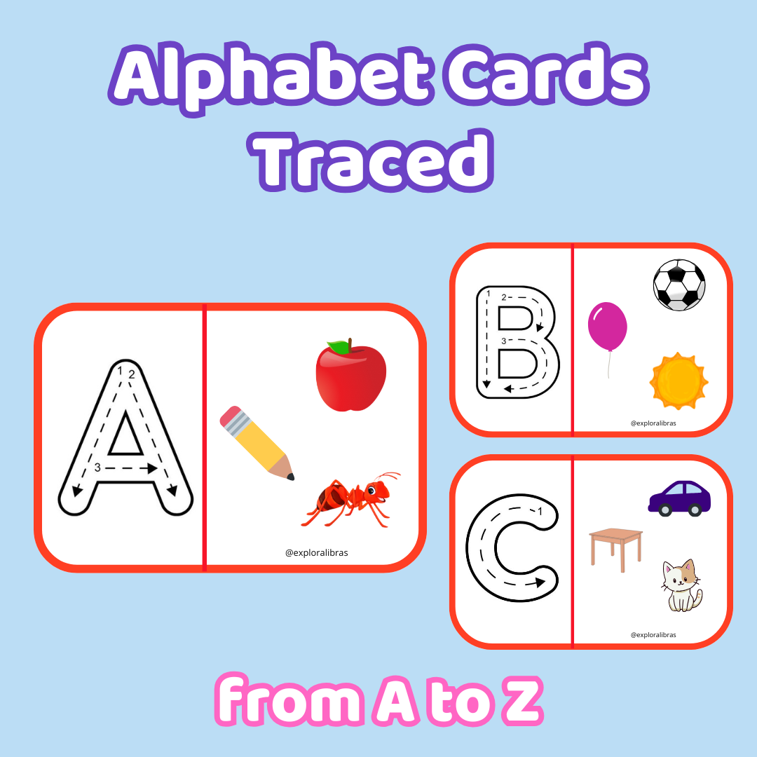 Dashed Alphabet for Printing - Cards for Early Childhood Education ...