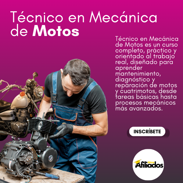 ▶️TÉCNICO EN MECÁNICA DE MOTOS