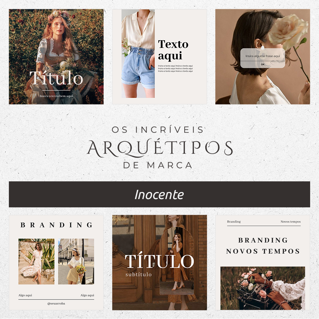 Pack Canva Arquétipo da Inocente