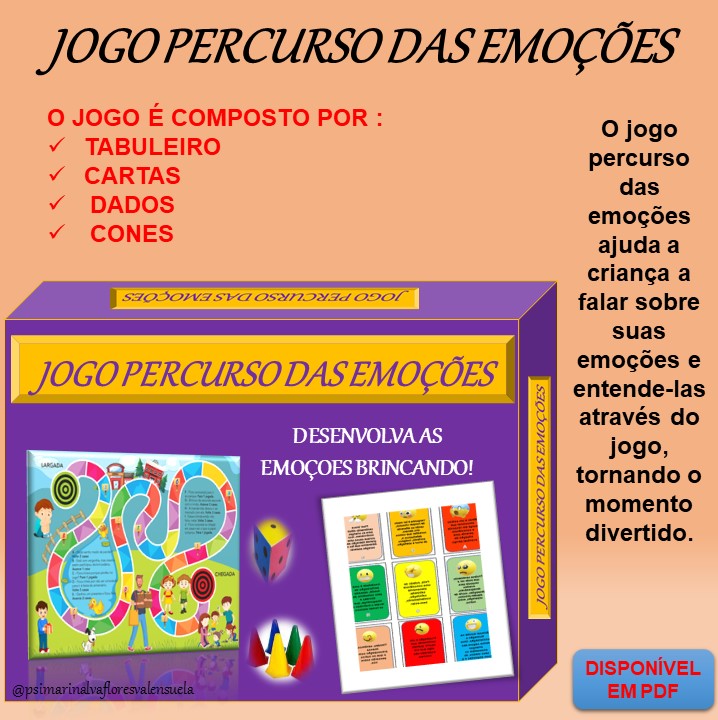 Jogo percurso das emoções 