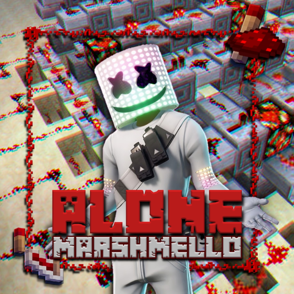 Alone - Marshmello [Mapa musical para Minecraft] - O Músico Quadrad...