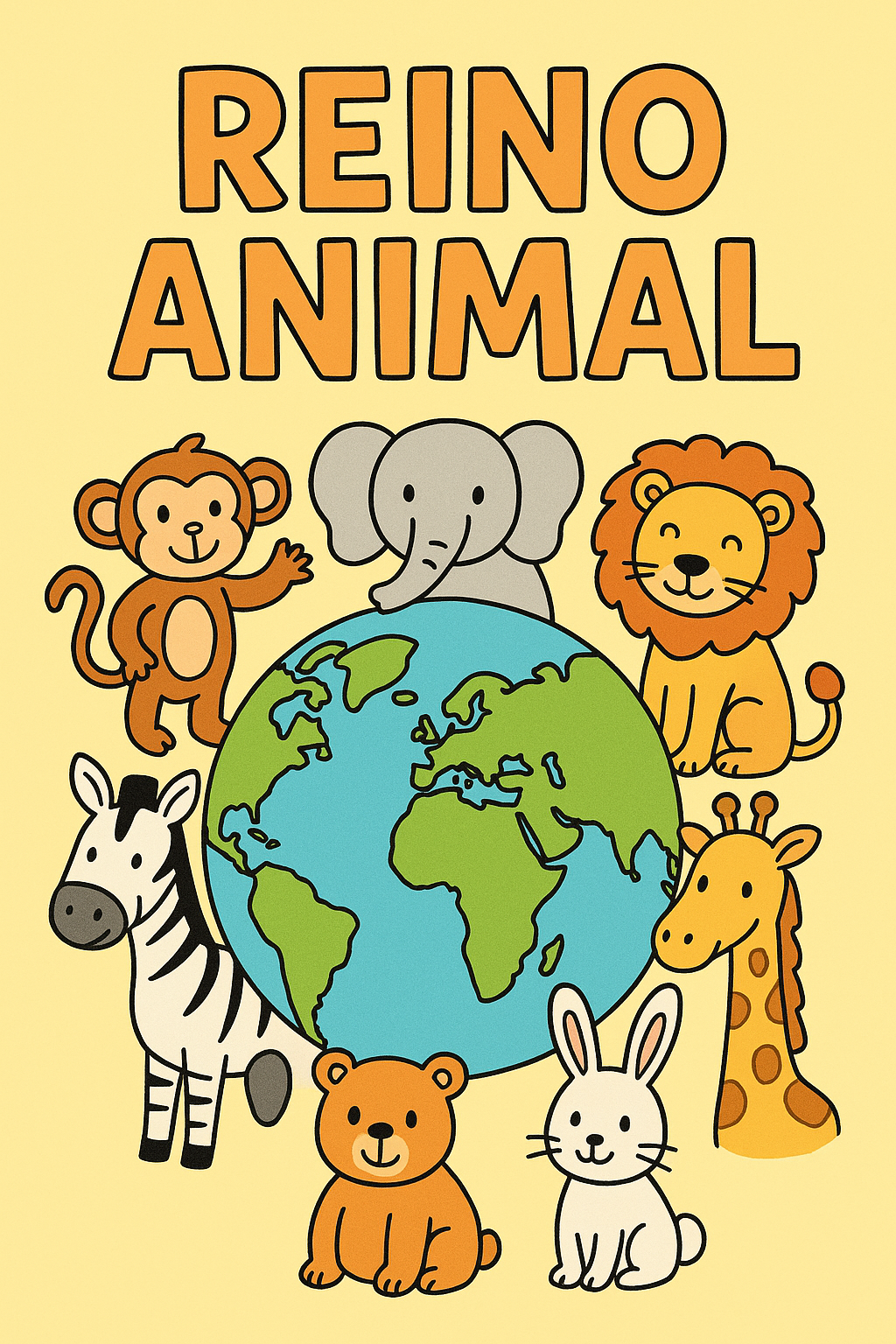 Libro de Colorear Educativo: Descubre el Reino Animal - karen yuñie...