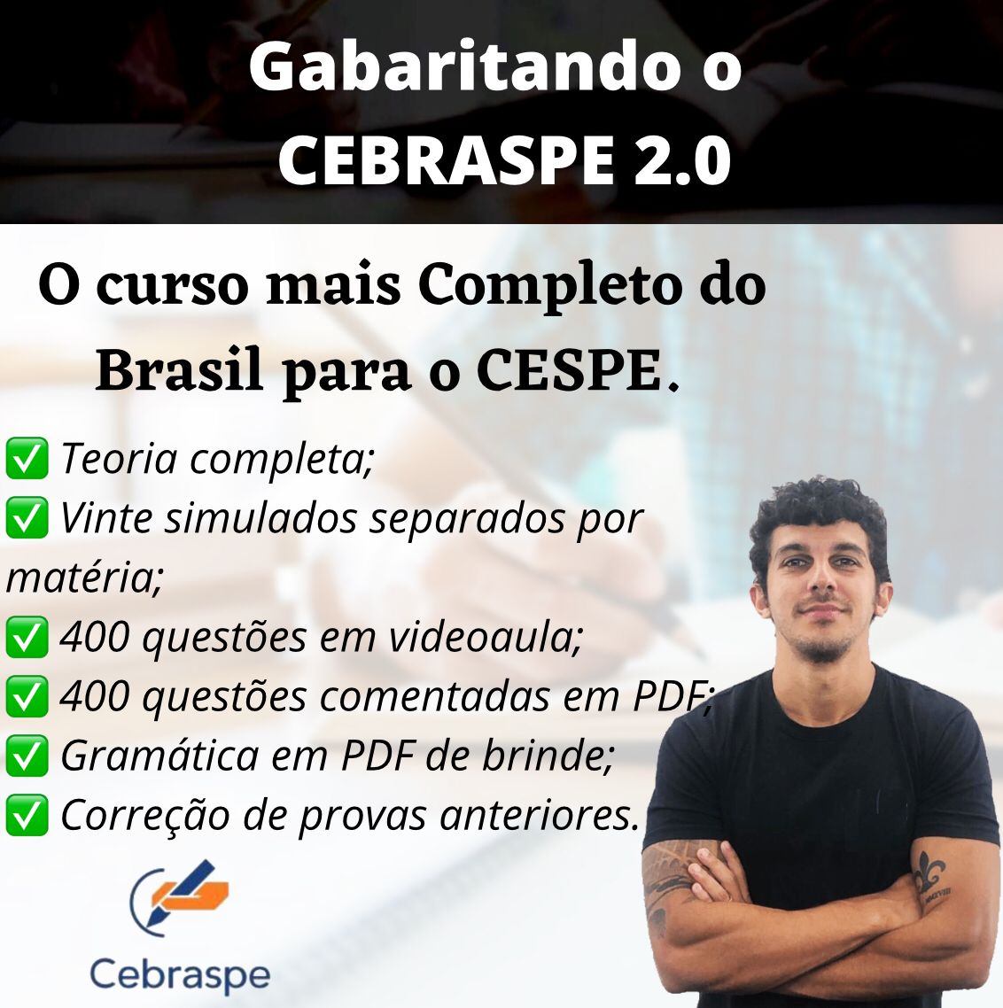 Imagem de capa para o Curso online Gabaritando o CEBRASPE 2.0