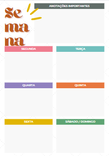 Planner semanal e mensal - Natalia Cassero Olívio | Hotmart