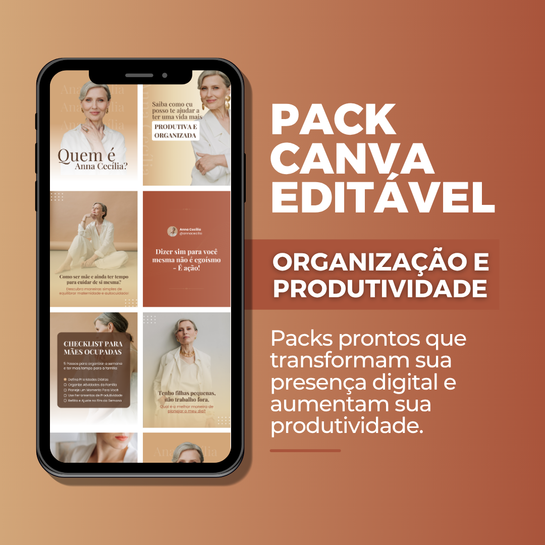 Pack Canva Organização e Produtividade