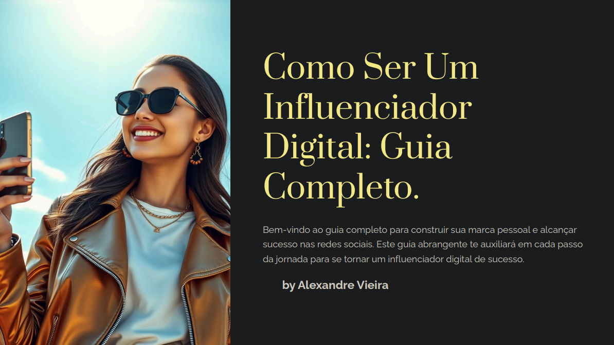 Como Ser Um Influenciador Digital: Estratégias para Construir uma M...