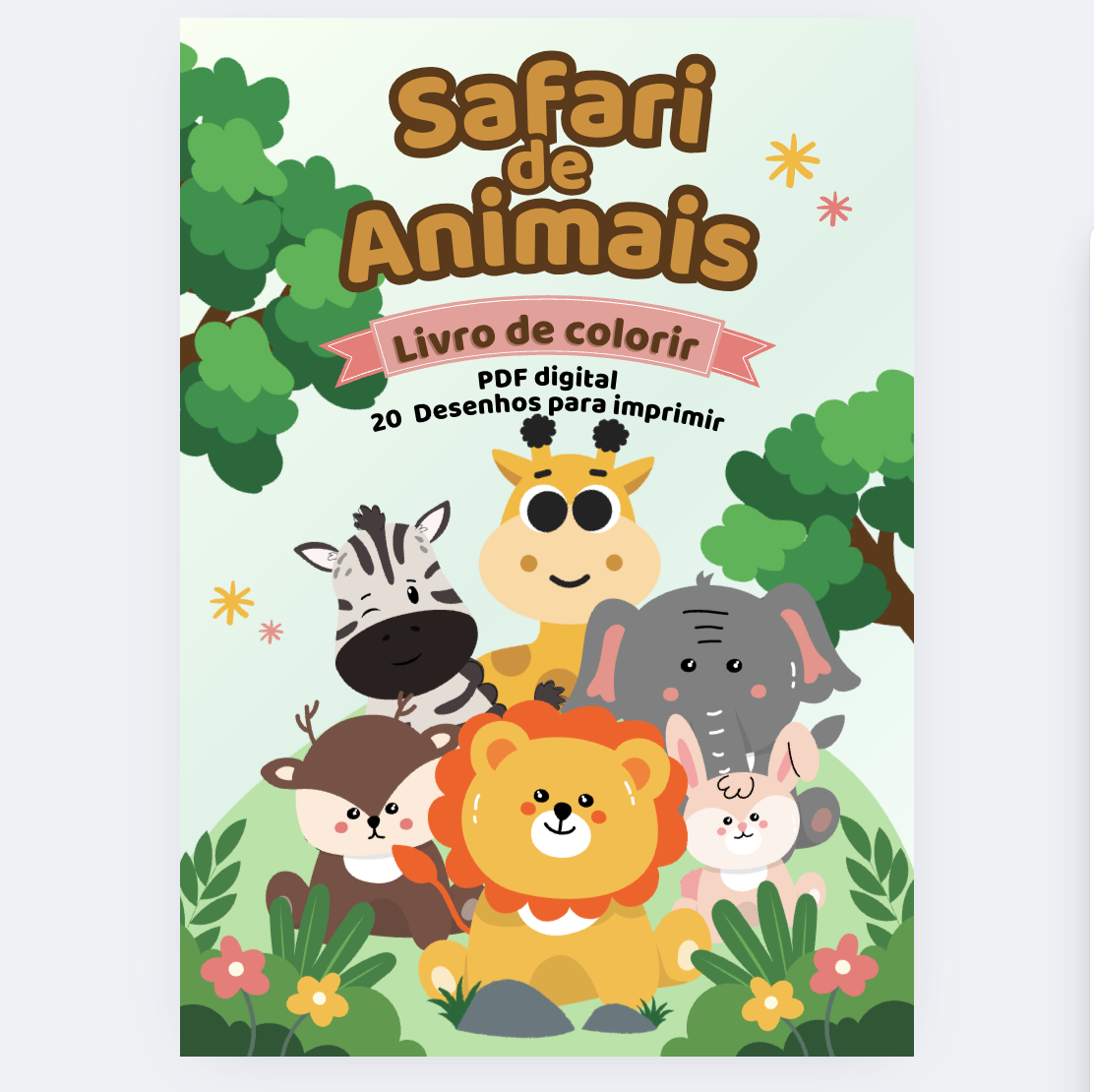 Livro de Colorir Infantil – Animais Fofos (PDF para Imprimir) | Hot...
