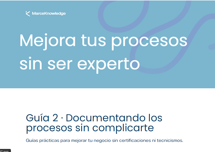 Mejora tus procesos sin ser experto – Guía 2: Documentando los proc...