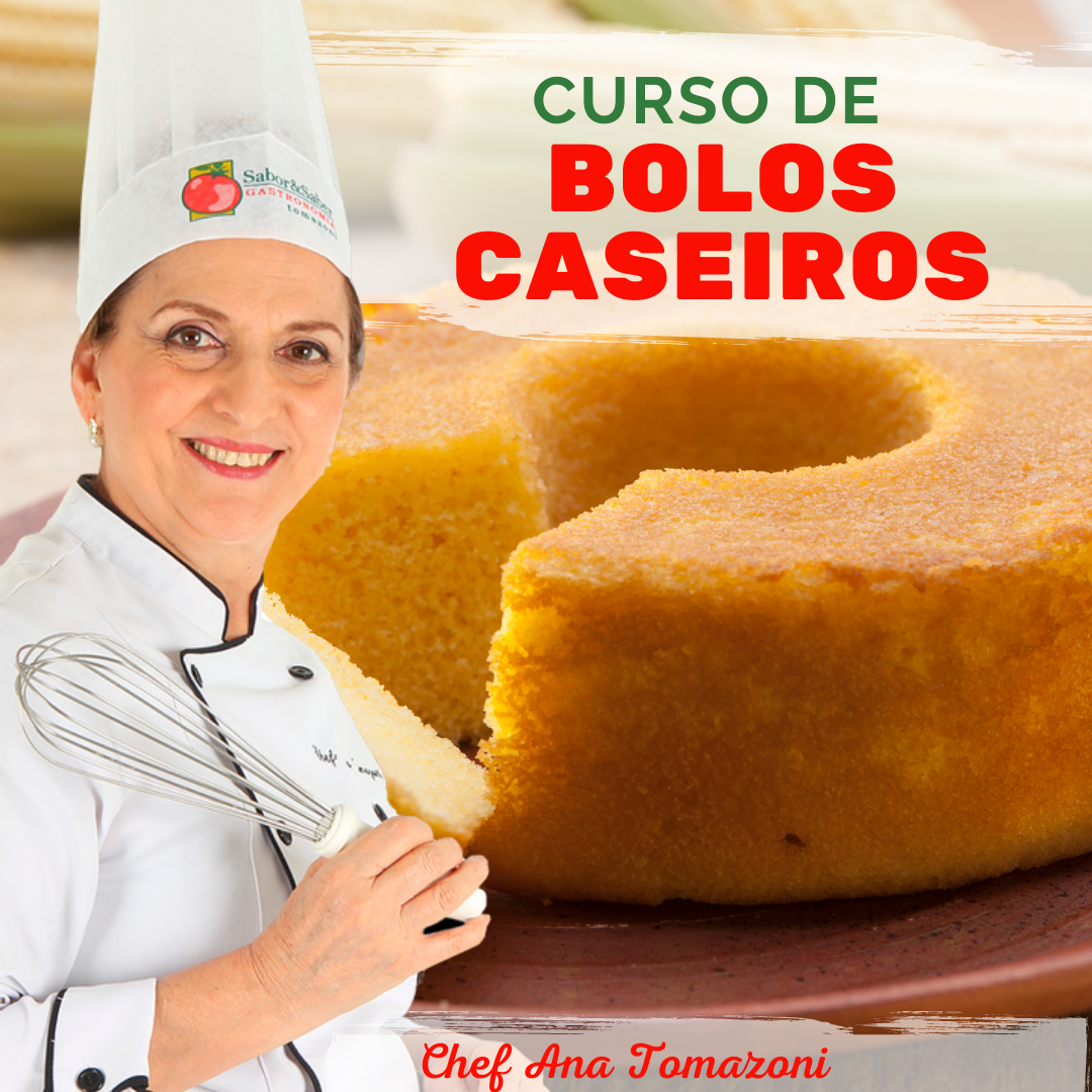 Curso de Bolos Caseiros Artesanais *(Curso de Férias)