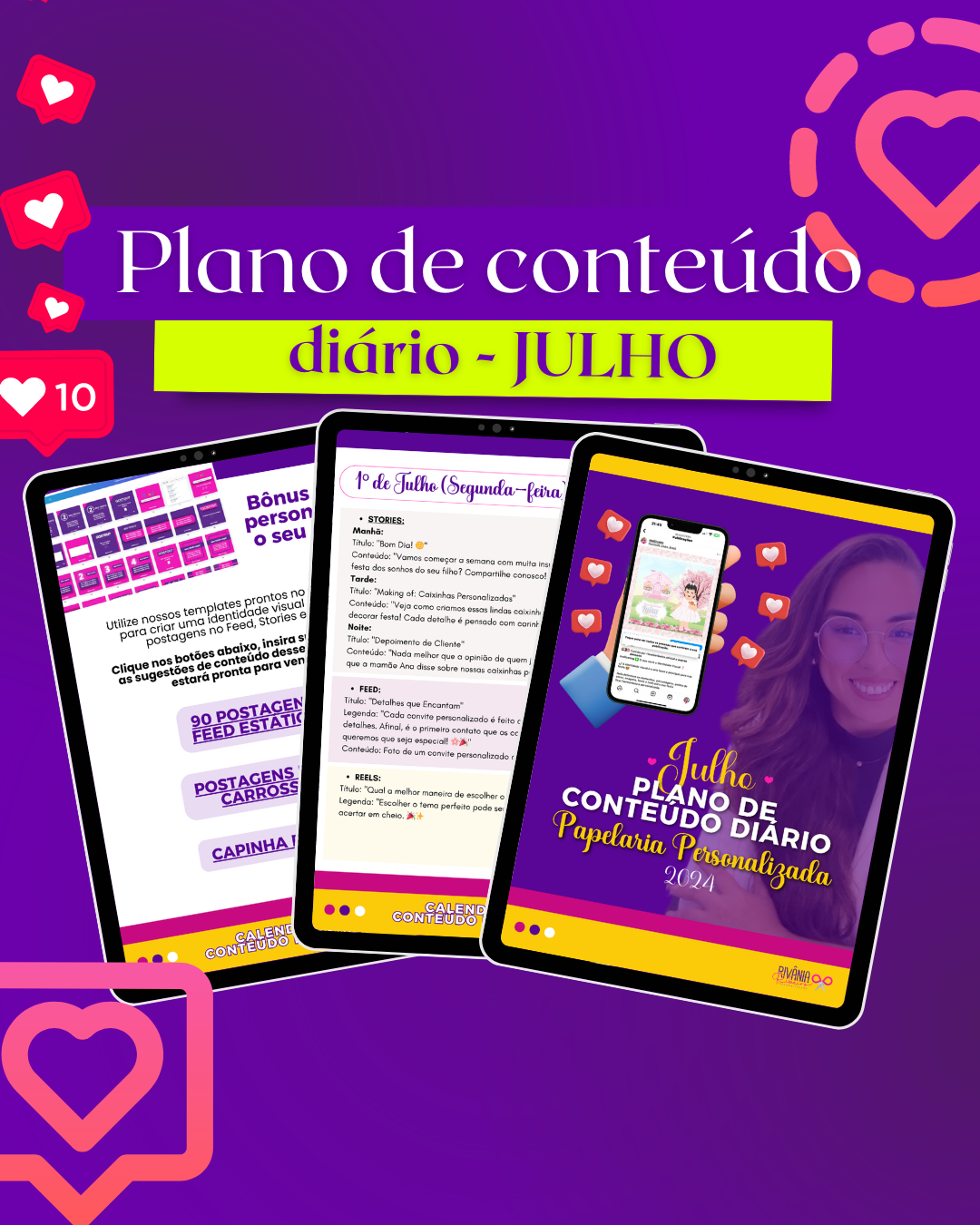 PLANO DE CONTEUDO PARA PAPELEIRAS INSTAGRAM - Rivania Ribeiro | Hot...