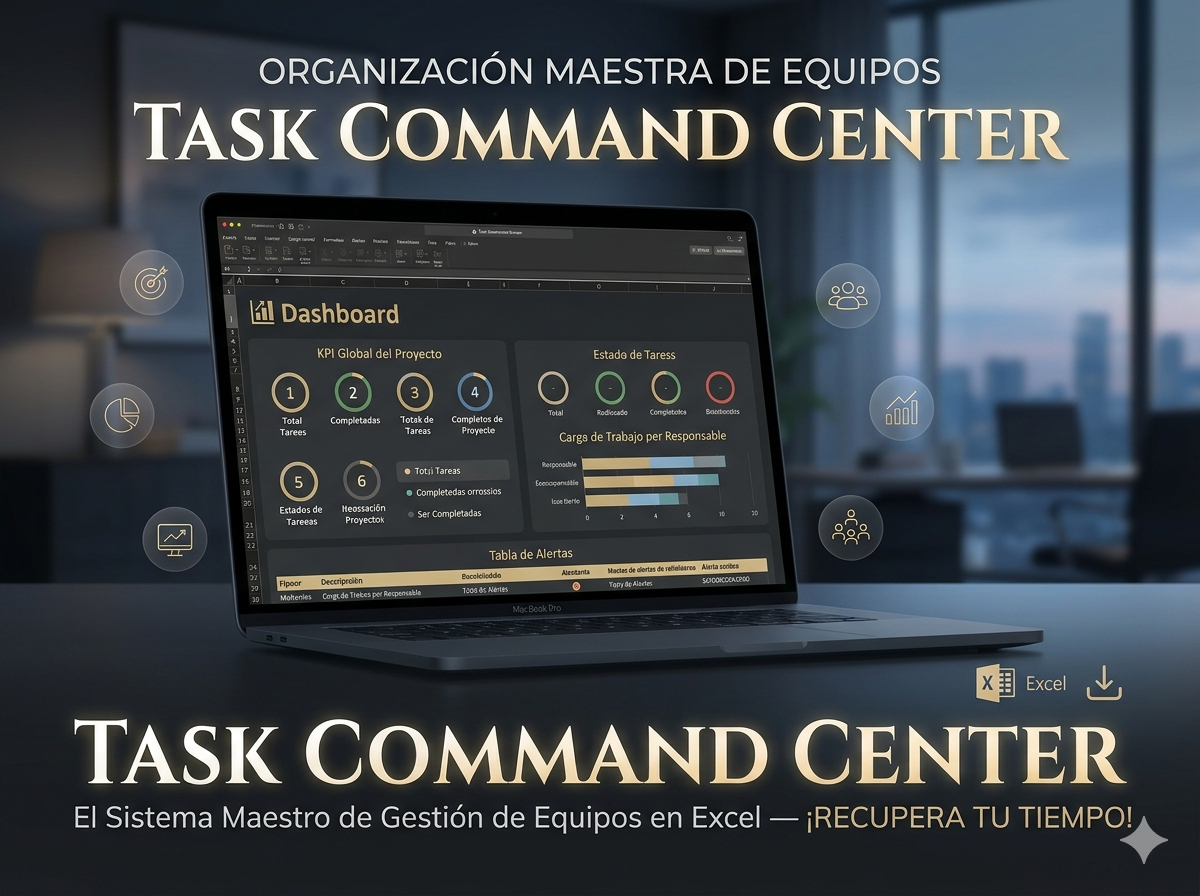 PM Task Command Center: Tu solución en Excel para la gestión de pro...