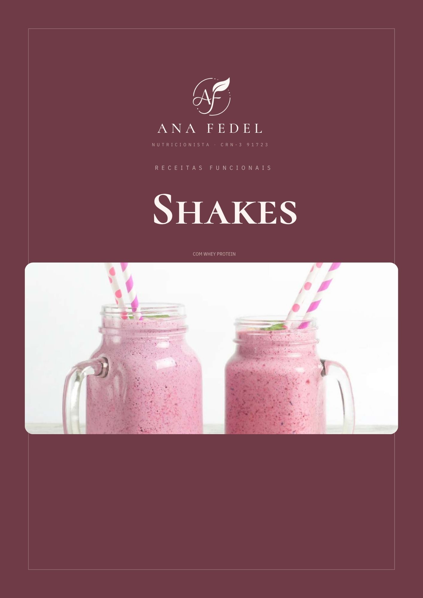 Capa do ebook Receitas Funcionais: Shakes com Whey Protein