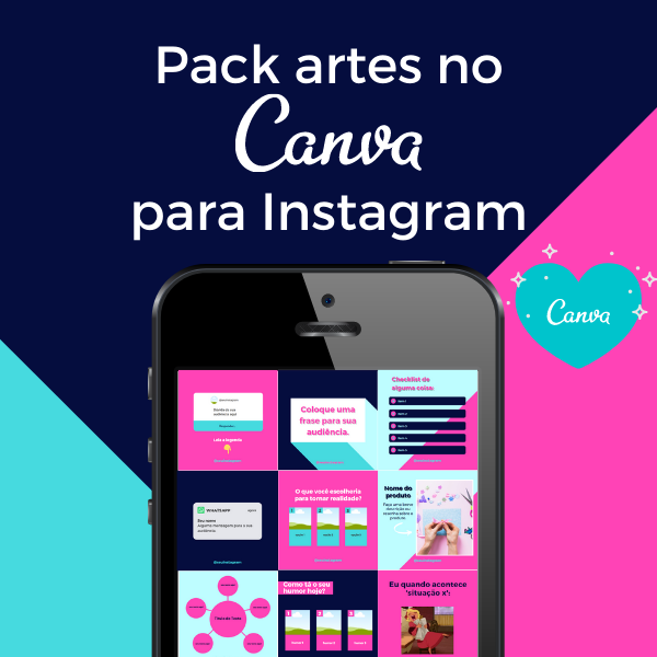 PACK / INFLUENCER COM +250 TEMPLATES ARTES EDITÁVEIS CANVA PARA REDES