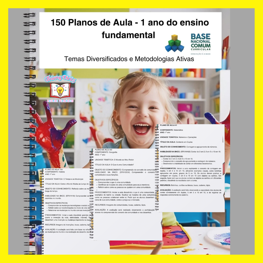 PLANO DE AULA COMPLETO 1⁰ ANO DO ENSINO FUNDAMENTAL - Alciene Dini...