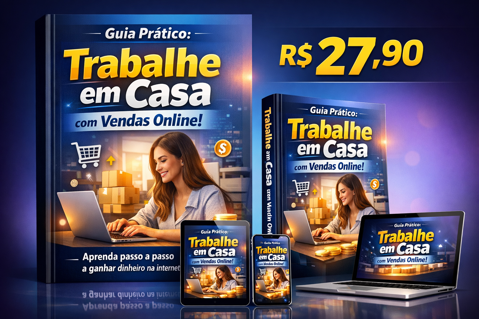 GUIA PRÁTICO: COMO TRABALHAR EM CASA COM VENDAS ONLINE | Hotmart