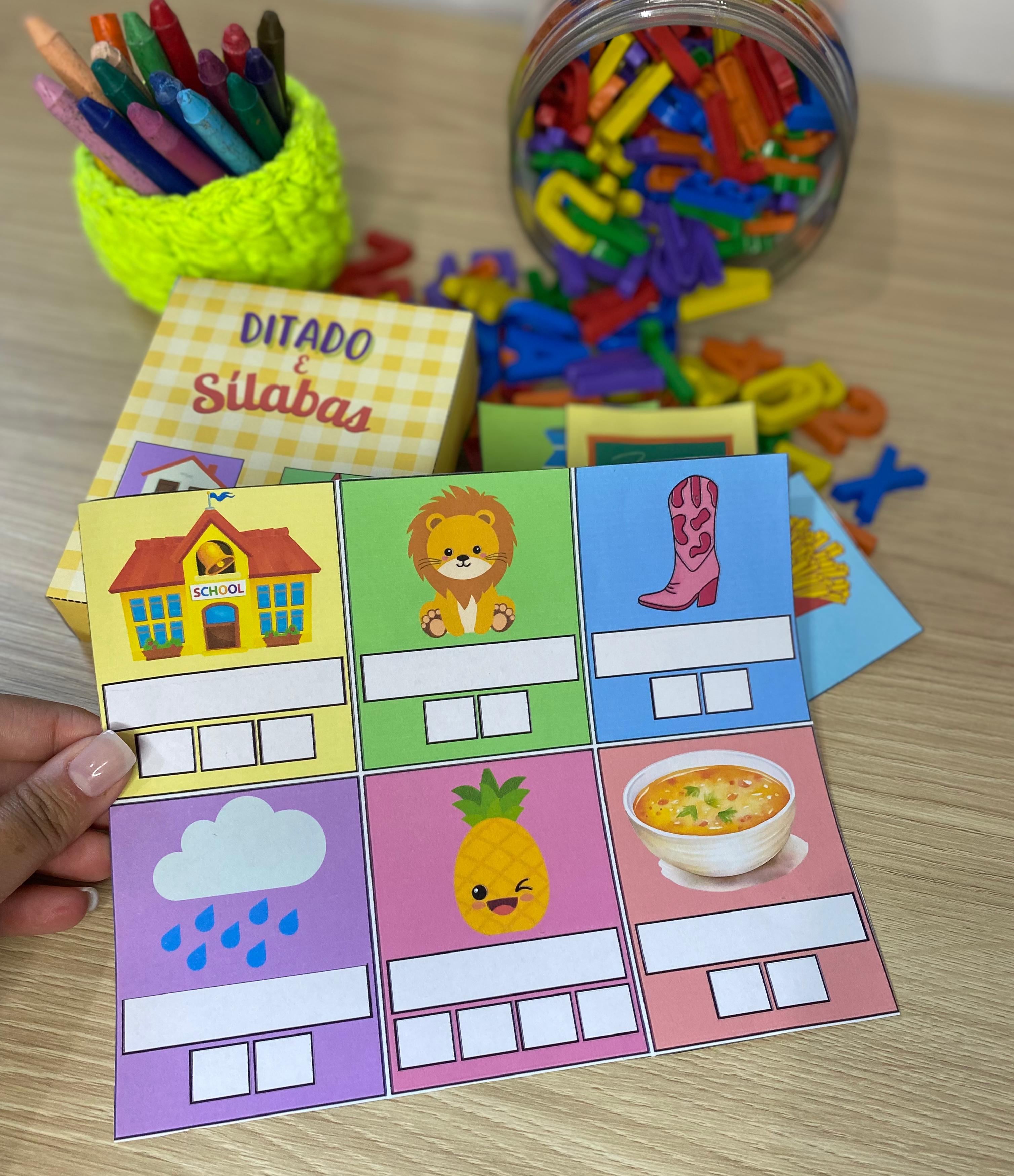 Imagem de capa para o Ebook 🏫🌟Ditado+Sílabas