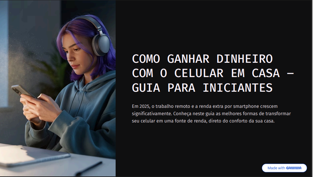 COMO GANHAR DINHEIRO COM O CELULAR EM CASA – GUIA PARA INICIANTES