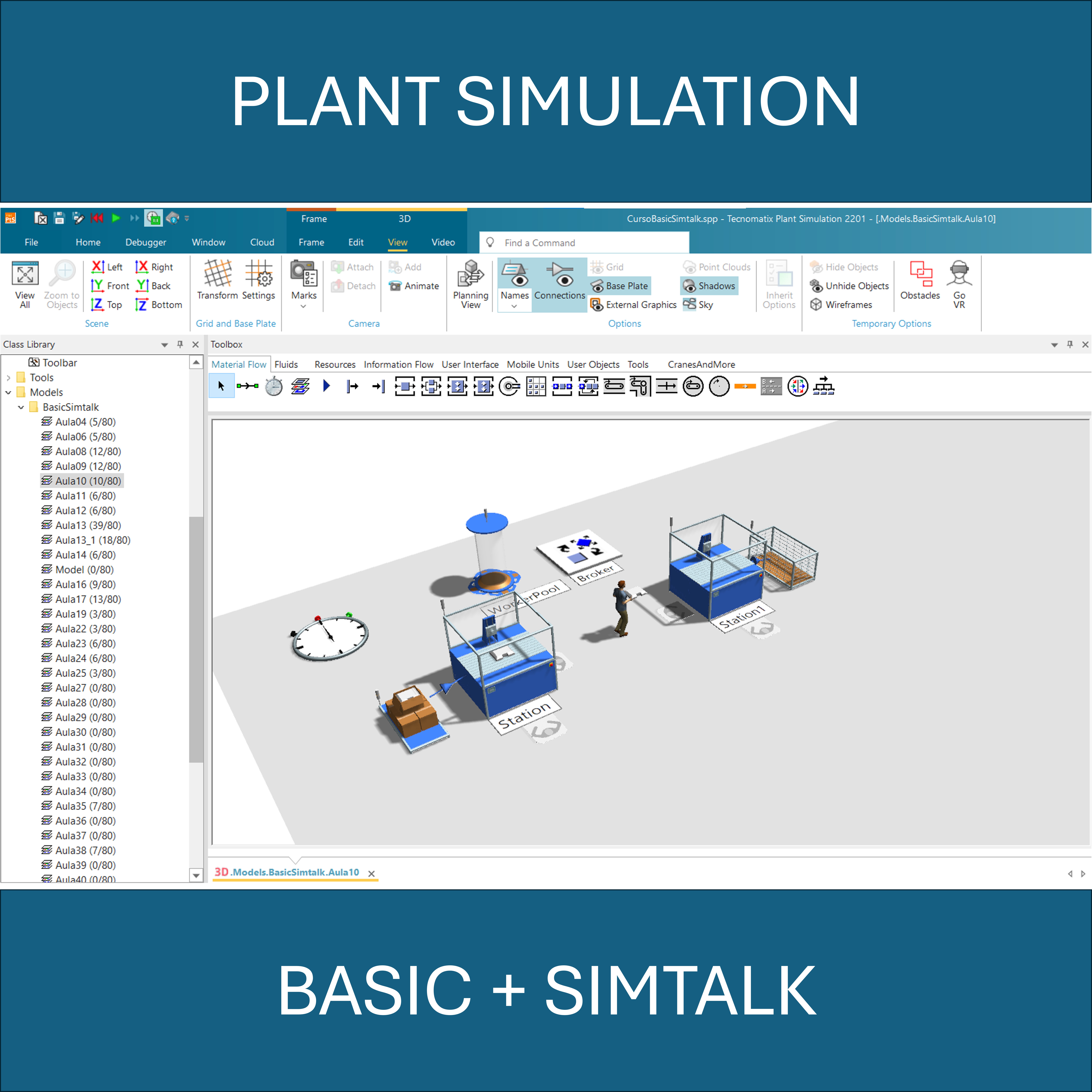 Plant Simulation Basic e SimTalk - Cassio Souza | Hotmart
