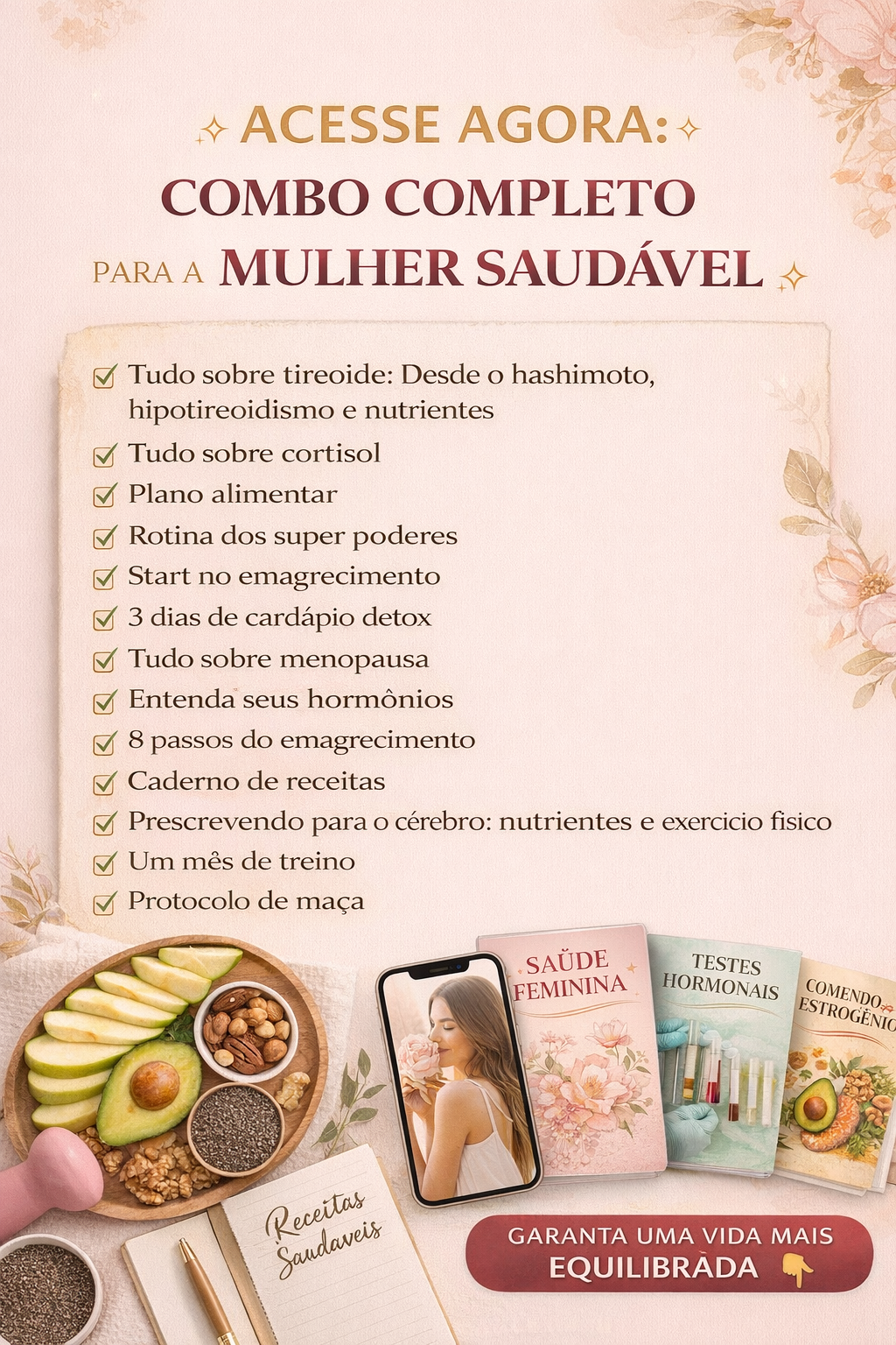 COMBO EBOOKS - MULHER SAUDÁVEL - Jennifer Kern | Hotmart