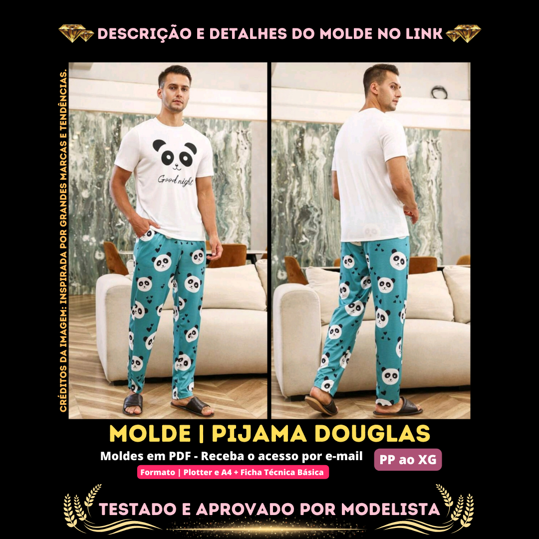Imagem de capa para o Curso online ✨[Molde em PDF] - Pijama Douglas