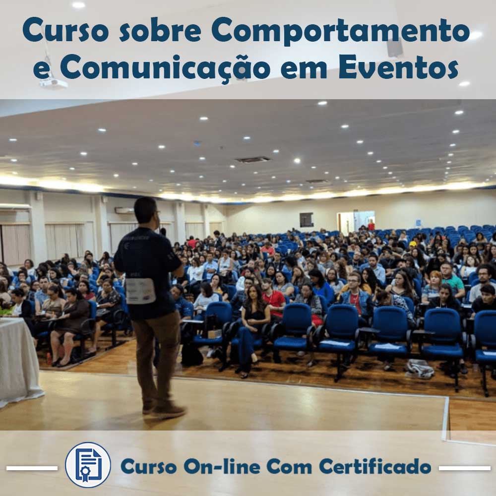 Curso online sobre Comportamento e Comunicação em Eventos