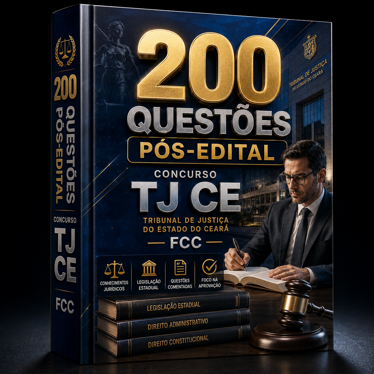 Concurso Tribunal de Justiça do Ceará (TJ-CE) – 200 Questões Pós-Edital – Banca FCC – (Decreto Federal nº 5.296/2004: Acessibilidade • Decreto Federal nº 3.691/2000: Passe Livre • Lei Federal nº 7.853/1989: Integração Social da Pessoa com Deficiência)