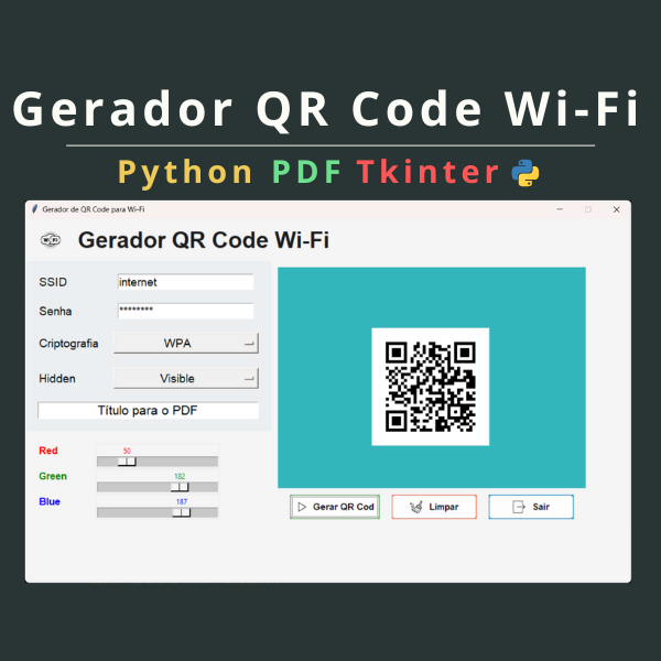 Gerador de QR Code para Wi-Fi usando Python