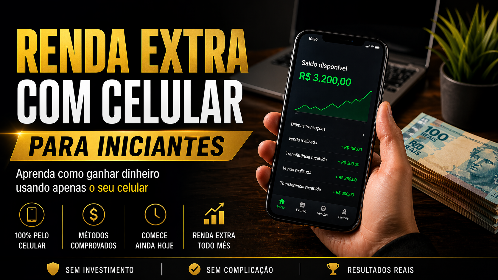 Renda Extra com Celular Para Iniciantes - IVAN OLIVEIRA | Hotmart