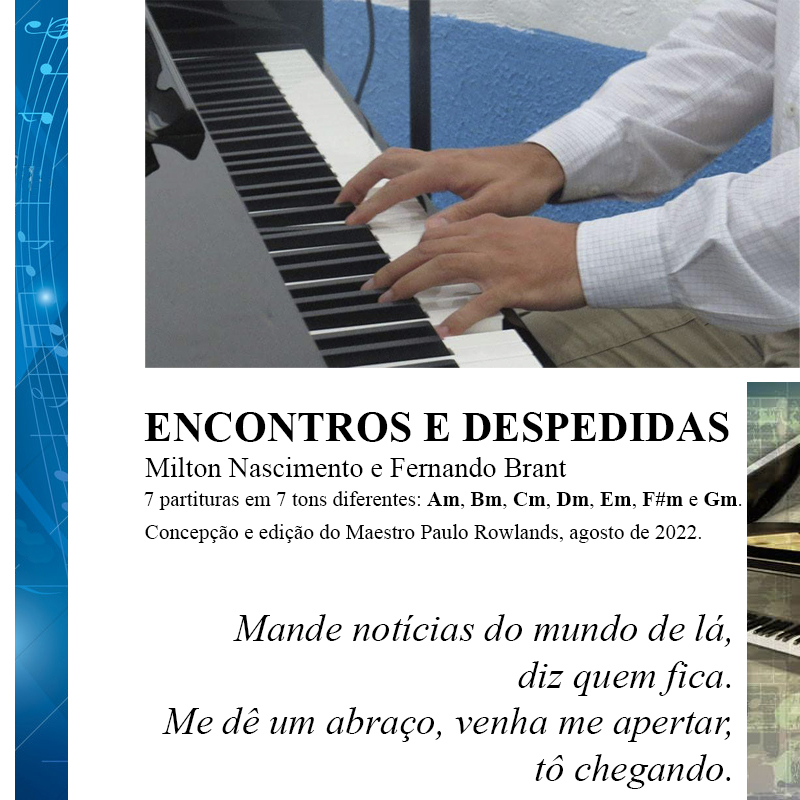 Imagem de capa para o Ebook PARTITURA de ENCONTROS E DESPEDIDAS