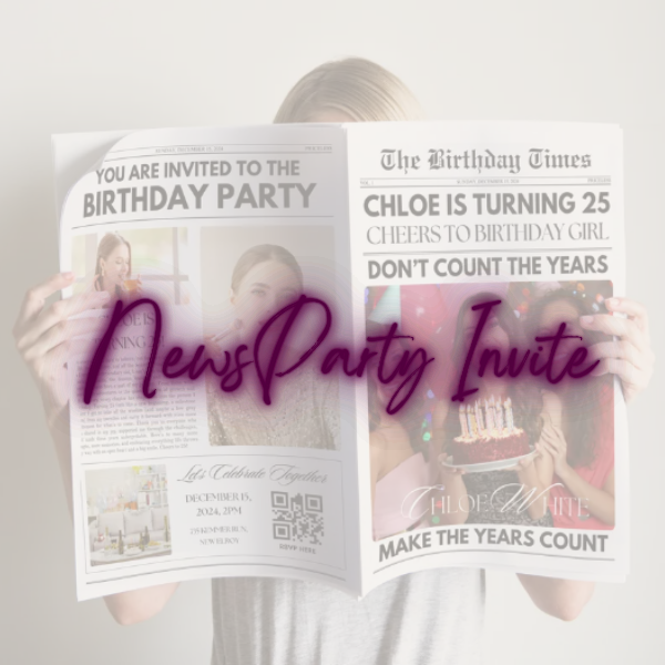 News Party Invite