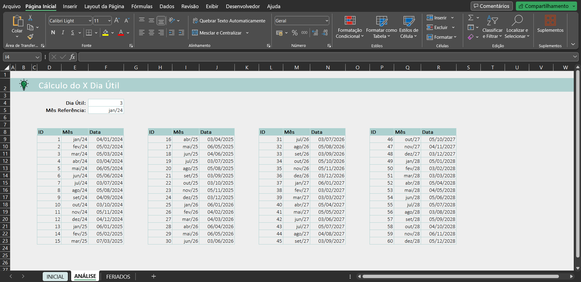 Planilha de Quinto Dia Útil Roberto Sardinha Junior Hotmart