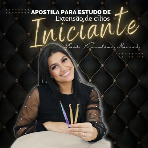 Apostila de extensão de cílios iniciante - Editável