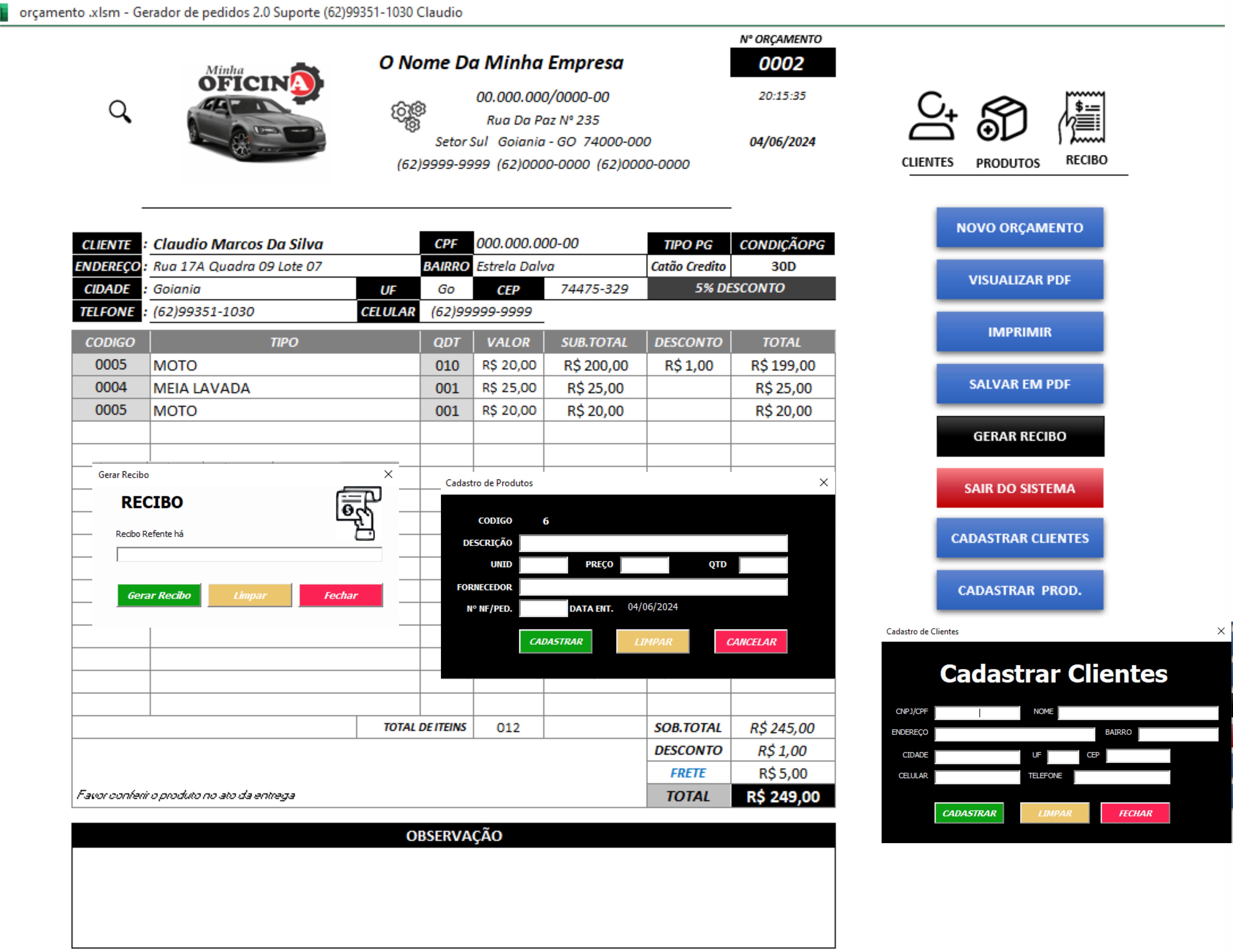 📊 Planilha Pedido Altomatico 📊 Pode ser usanda em varios seguime...