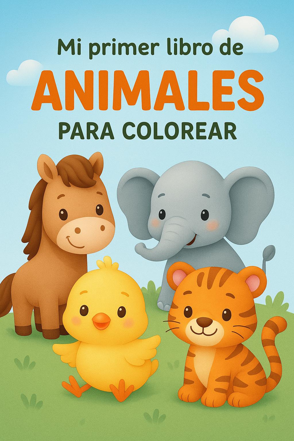 Mi Primer Libro de animales Para Colorear - Silvia Parra | Hotmart
