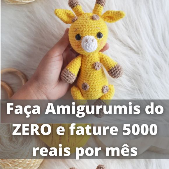 Imagem de capa para o Curso online Faça bonecos amigurumis do ZERO e fature 5000 mil reais por mês