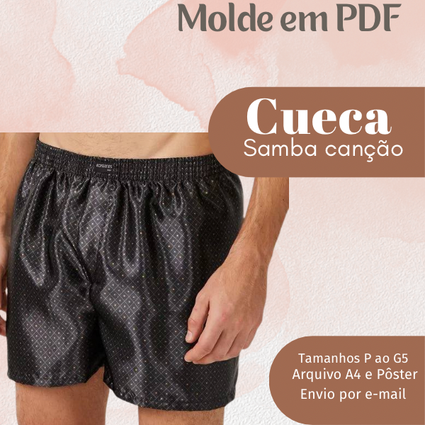 Imagem de capa para o Ebook MOLDE EM PDF CUECA SAMBA CANÇÃO