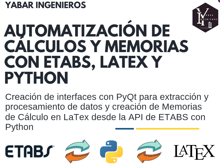 Automatización de Cálculos y Memorias CON ETABS, LATEX y python