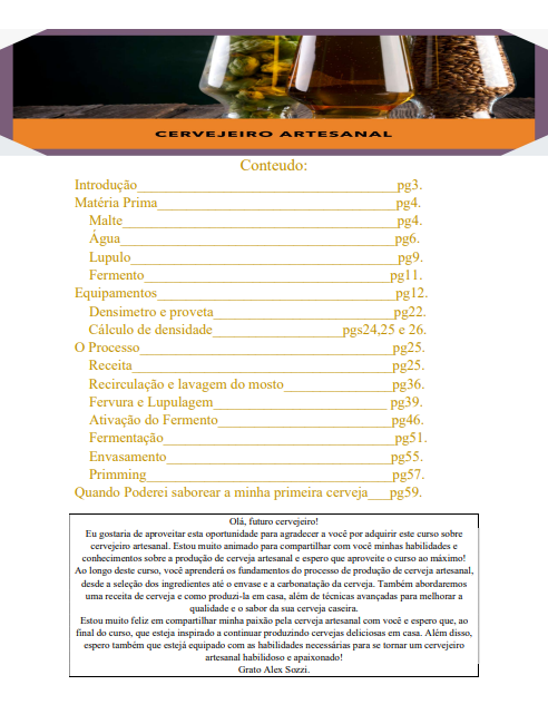Prepare sua própria cerveja em casa com o; Curso Cervejeiro Artesanal