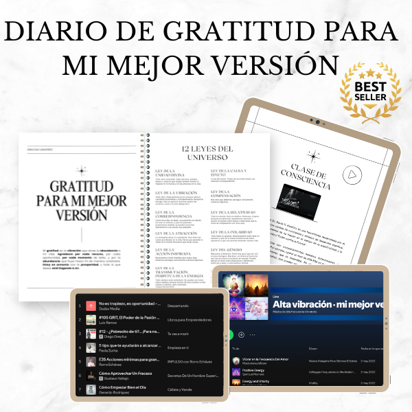 Diario de Gratitud para mi Mejor Versión - Educaroweb | Hotmart