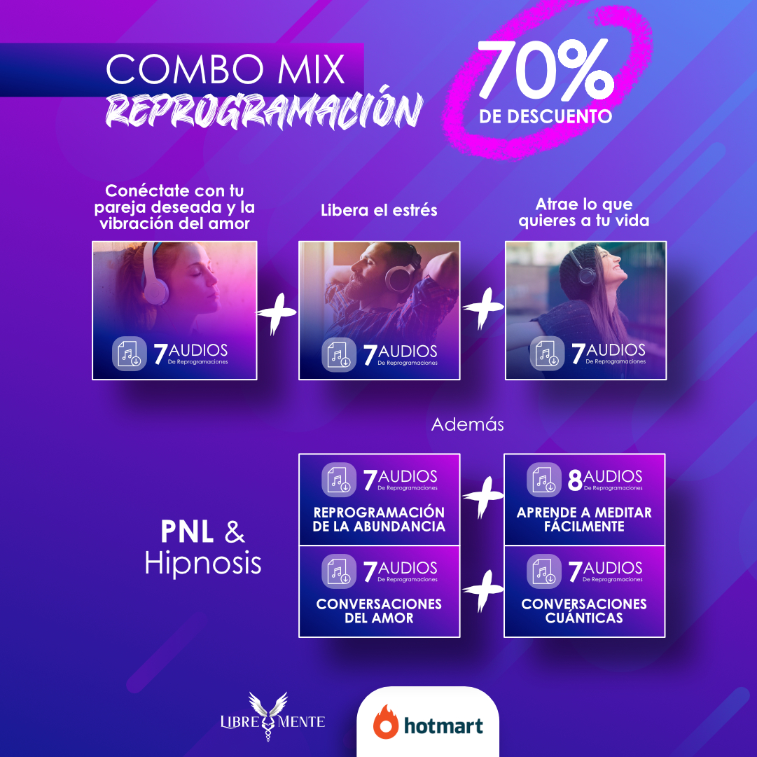 Combo Mix de Reprogramación Libremente SAS Hotmart