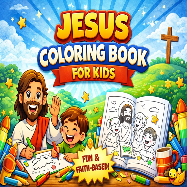 Christian Coloring Book for Kids – Learn About Jesus | Hotmart