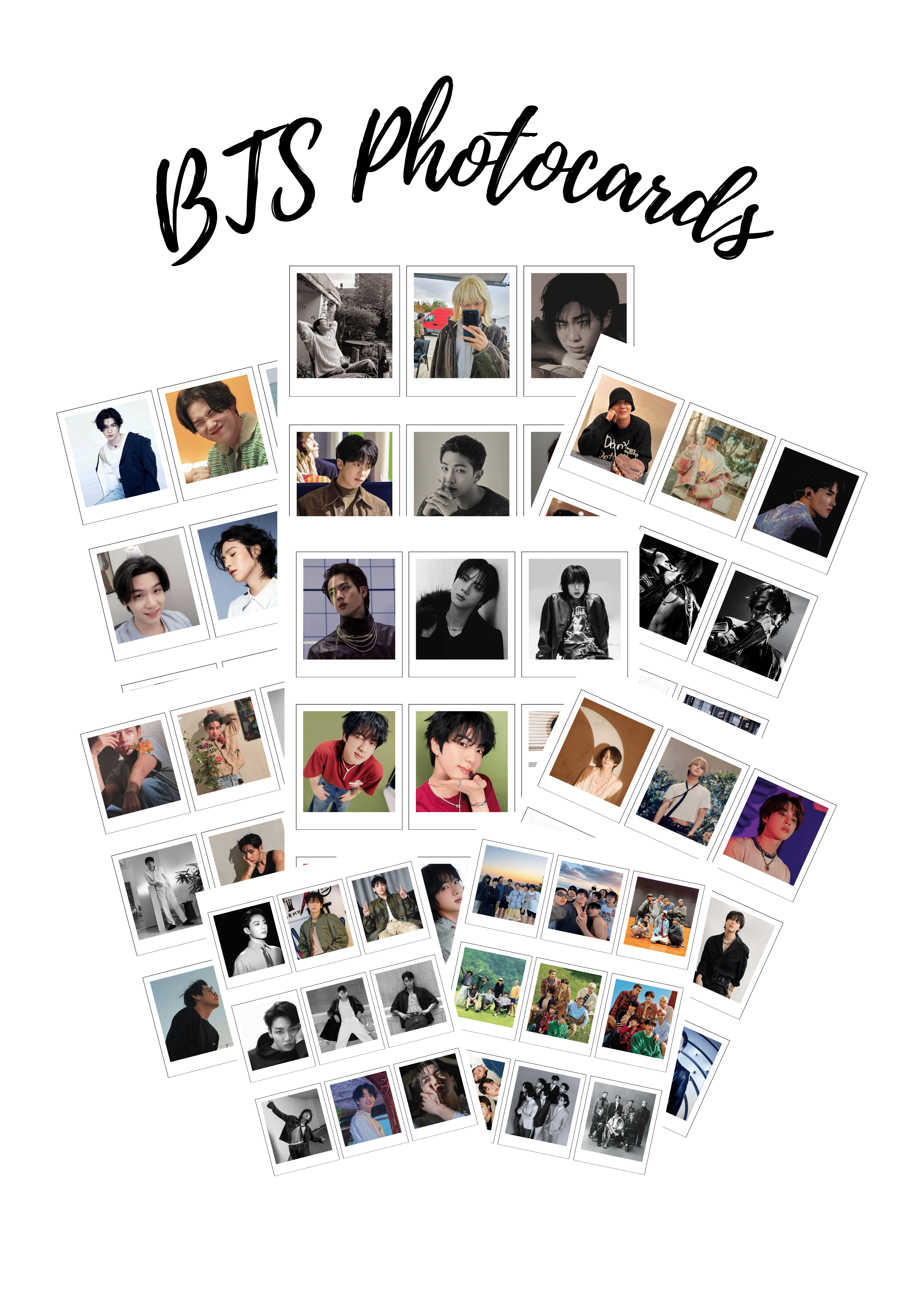 Bts Cards.pdf BTS Printable Photocards | Hotmart