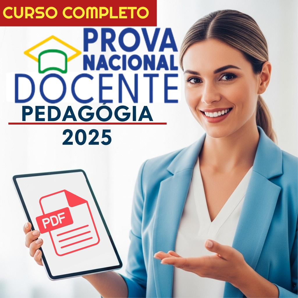 Curso Completo PND 2025 – Formação Geral + Específica Pedagogia - A...