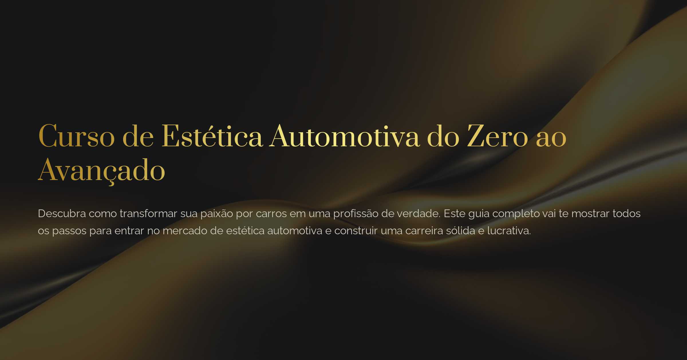 Curso de Estetica do Zero ao avançado | Hotmart
