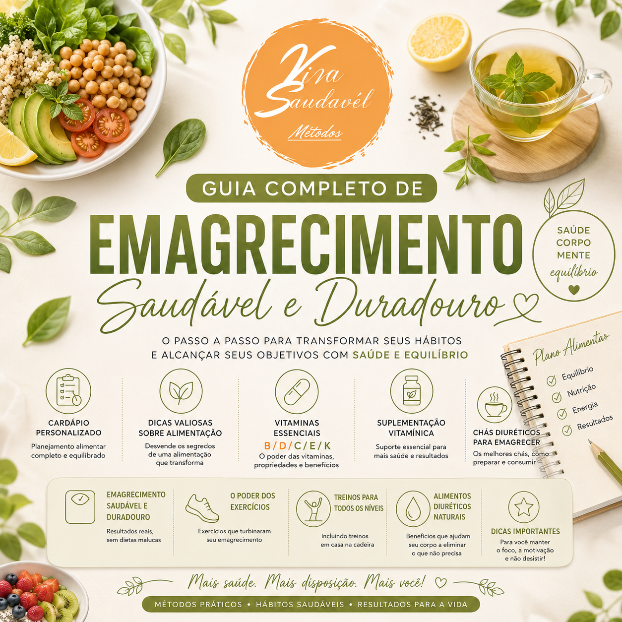 Capa do Guia Completo para o Emagrecimento