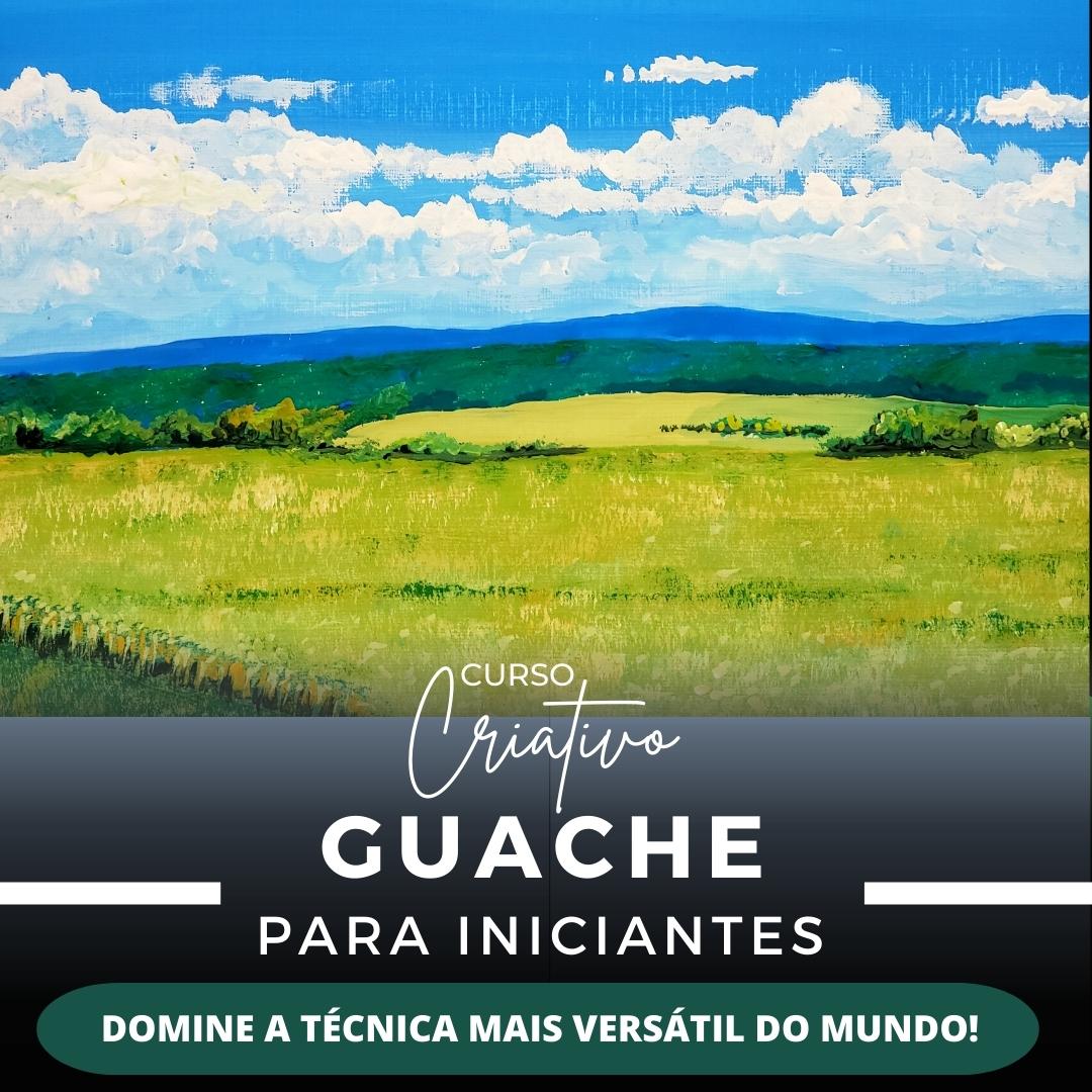 Imagem de capa para o Curso online Curso de Guache Para Iniciantes