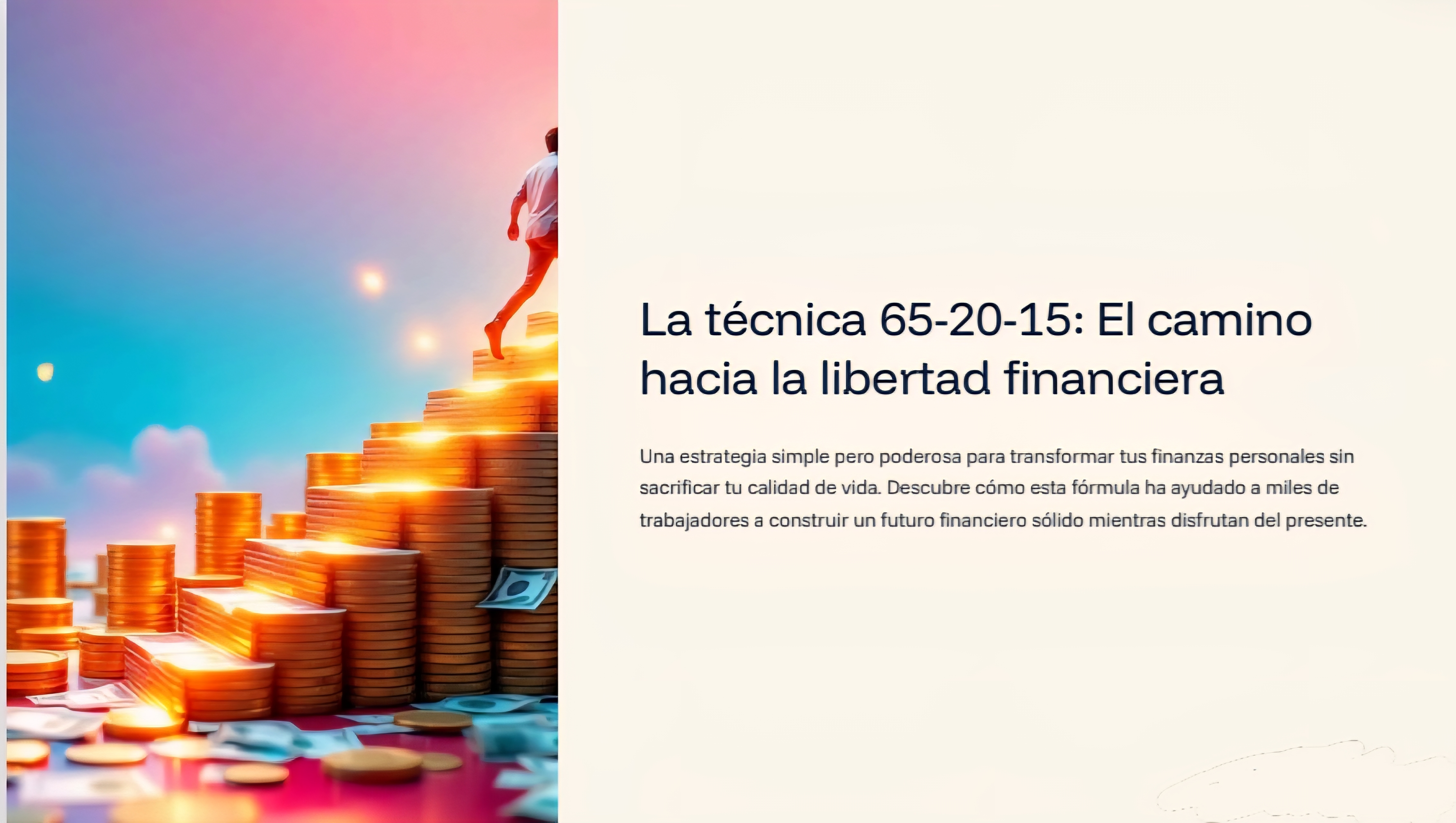 La técnica 65-20-15: El camino hacia la libertad financiera | Hotmart